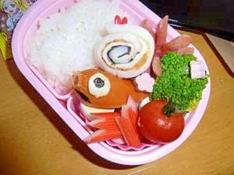 本日ののちゃんお弁当(2)(9)　「カタツムリ」